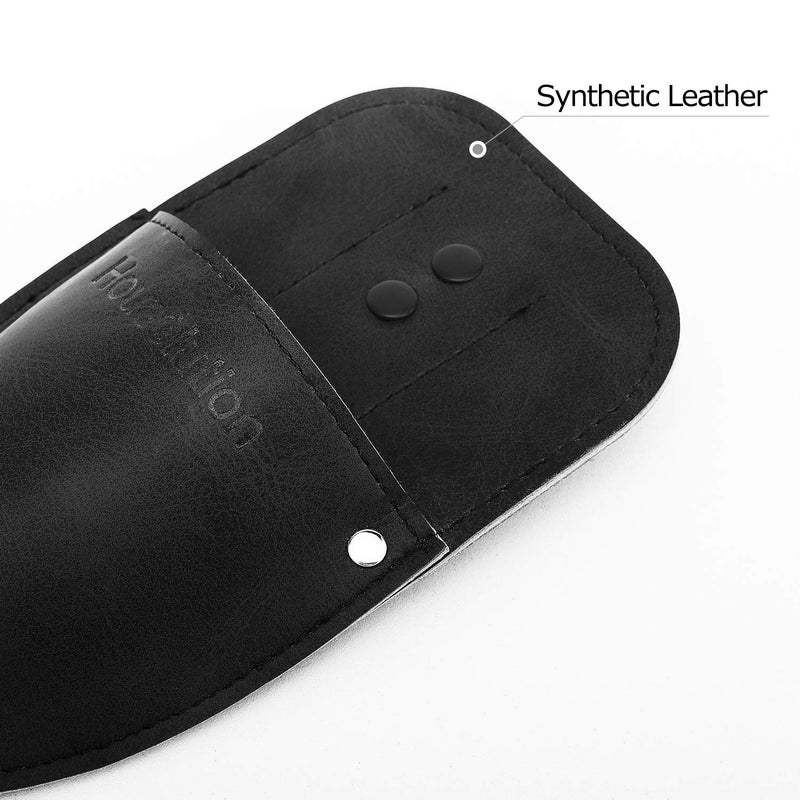 Housolution Garden Pruner Sheath, Pruner Holster, Premium PU Leather Holster Protective Case Cover Scabbard for Gardening Pruning Shears Scissor - Black - Image 4